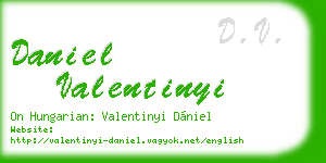 daniel valentinyi business card